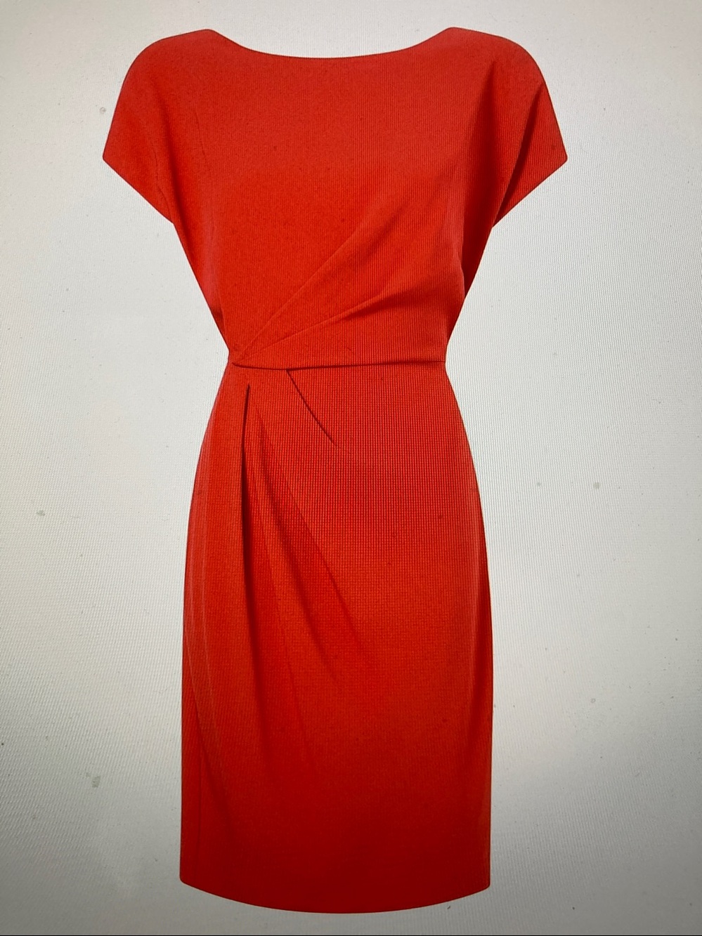 MM Lafleur Bright Coral Eco Heavy Soft Wave Jillian Dress